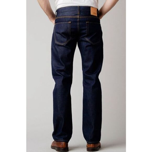 Baldwin The Reed Straight Leg Jean in Dark Wash Selvage Denim Jean NWT Size 28 - Picture 2 of 10